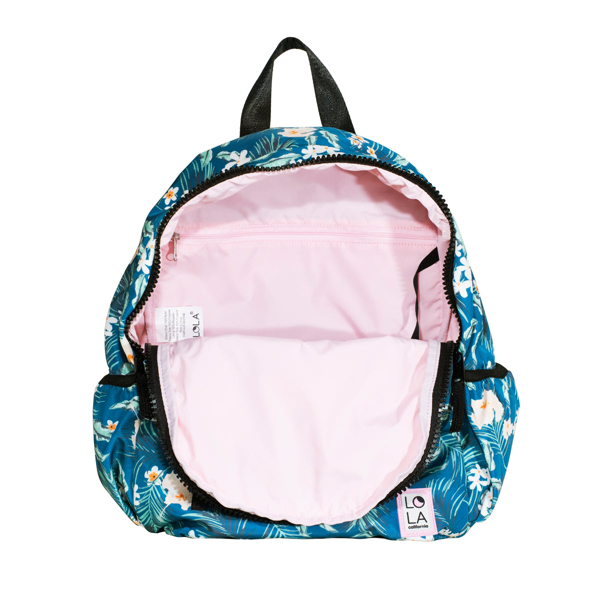 Lola & Cleo 18” Daisy Floral Backpack Floral Recycled Starchild Medium Backpack - Teal – LOLA  main image 3
