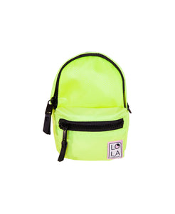 convertible nylon mini backpack Neon Carnival Stargazer Mini Convertible Backpack: Fluorescent Yellow – LOLA Backpacks