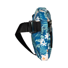 Floral Recycled Nylon Hippie Fanny Pack: Teal
