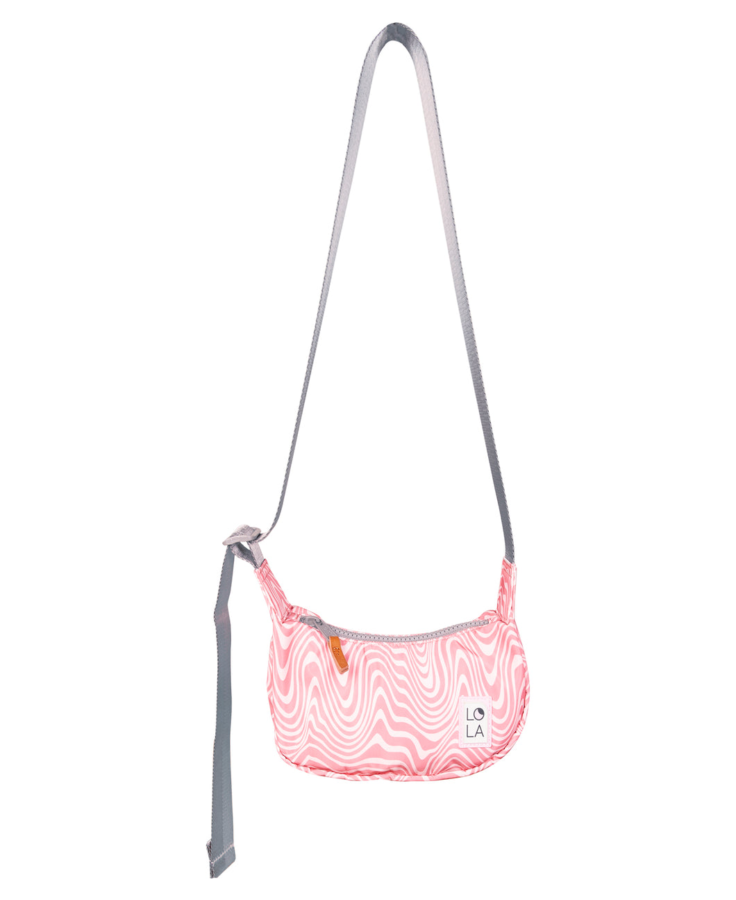 Crescent Small Moon Bag: Ripple Pink