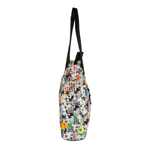 Blooms Recycled  Nylon Carryall Tote: Natural